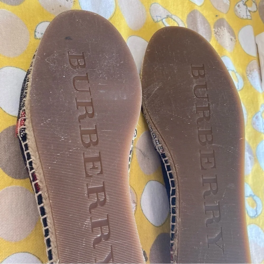Burberry Hodgeson Nova espadrille slip ons size 39